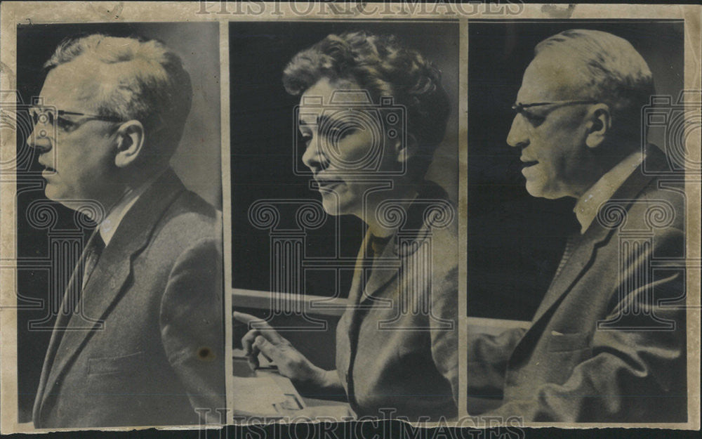 1962 Press Photo United Nations Mrs Franklin Roosevelt memorial service general - Historic Images