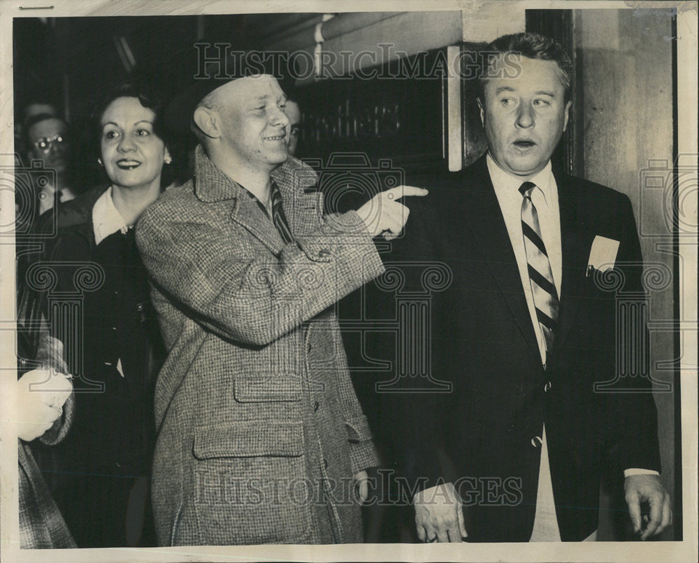 1956 Press Photo Wayne Koral Elmhurst George Gobel Jack Minsch - Historic Images