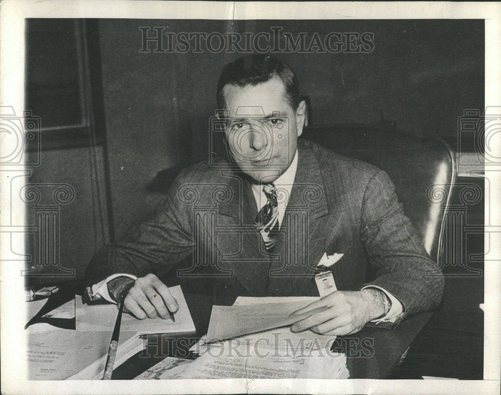 1943 Press Photo Clife Goad Wilkie Linden Grumman Wildcat - Historic Images