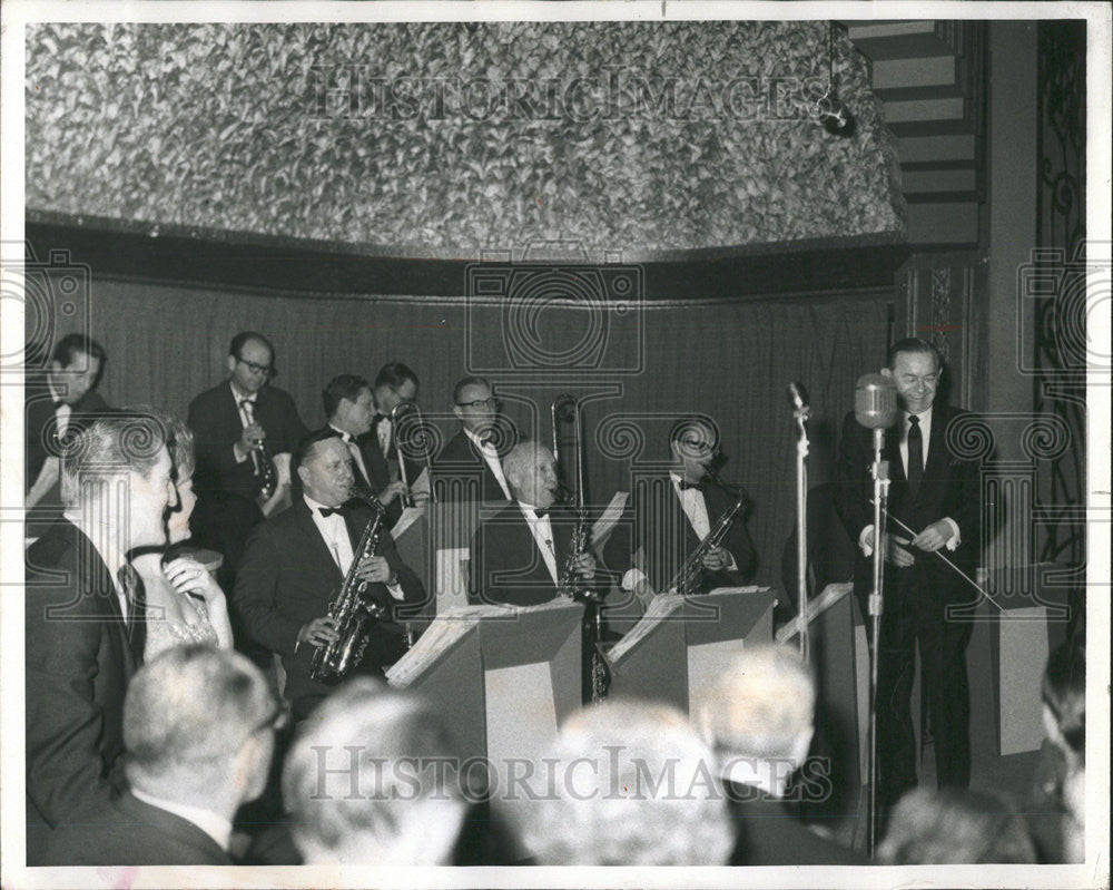 1966 Press Photo Jan Garber Band Leader Willow-Brook Ballroom Willow Springs - Historic Images