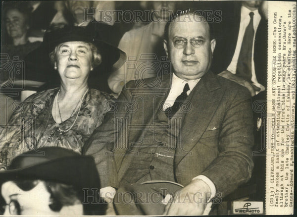 1936 Press Photo Gann family Dolly Gann Gann Brother Republican Habit ...