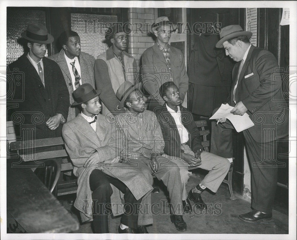 1985 Press Photo Gene Lang Maypole Nathamiel Burr Richmond Jesse Martin Monroe - Historic Images