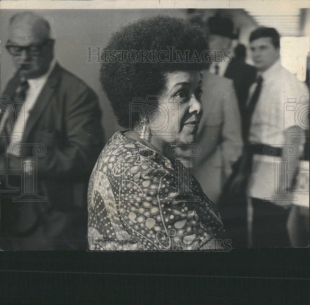 1972 Press Photo Anna Langford Jerome Thorsten Daley  Democratic - Historic Images