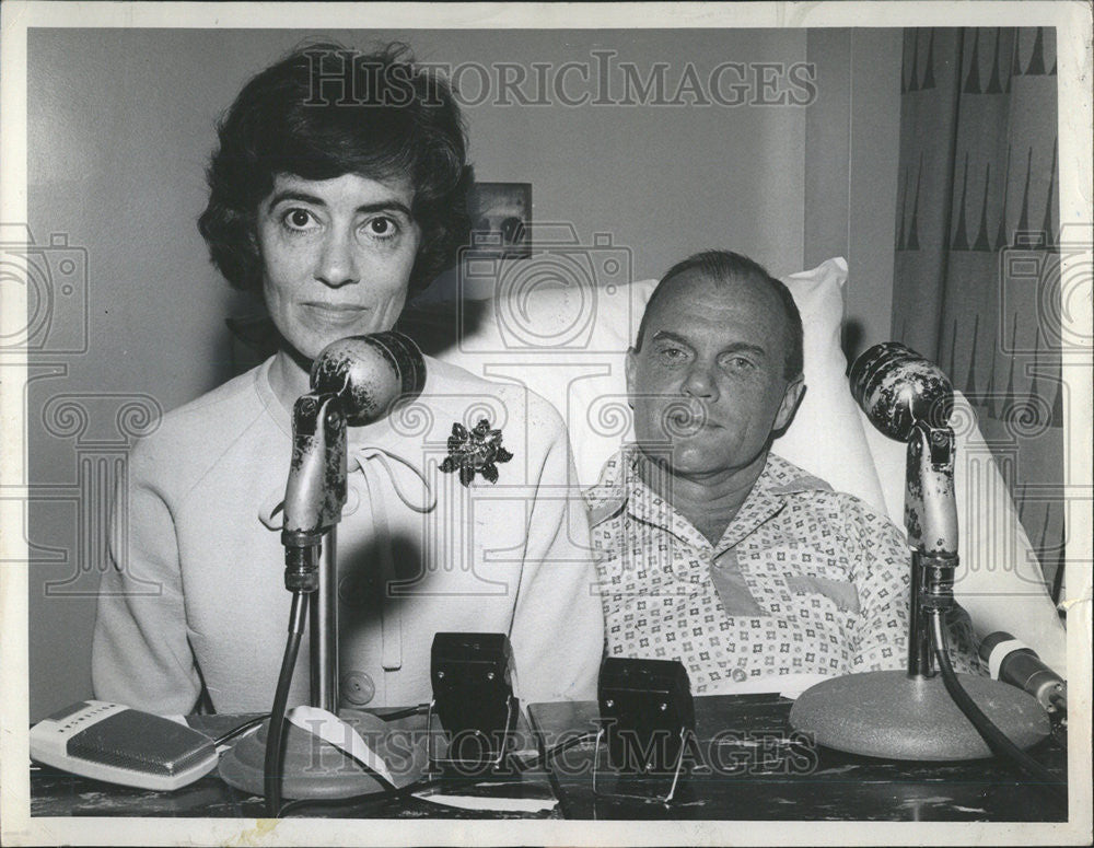 1964 Press Photo Astronaut John Glenn Pulls Out US Senate Primary Race Ohio - Historic Images