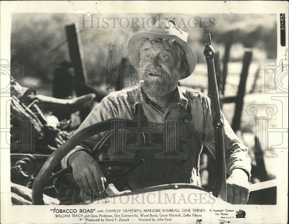 1941 Press Photo Charley Grapewin &quot;Tobacco Road&quot; - Historic Images