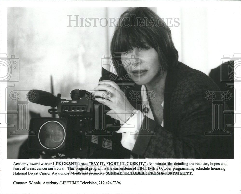 Academy-award winner Lee Grant directs &quot;Say it, Fight it, Cure It&quot; - Historic Images