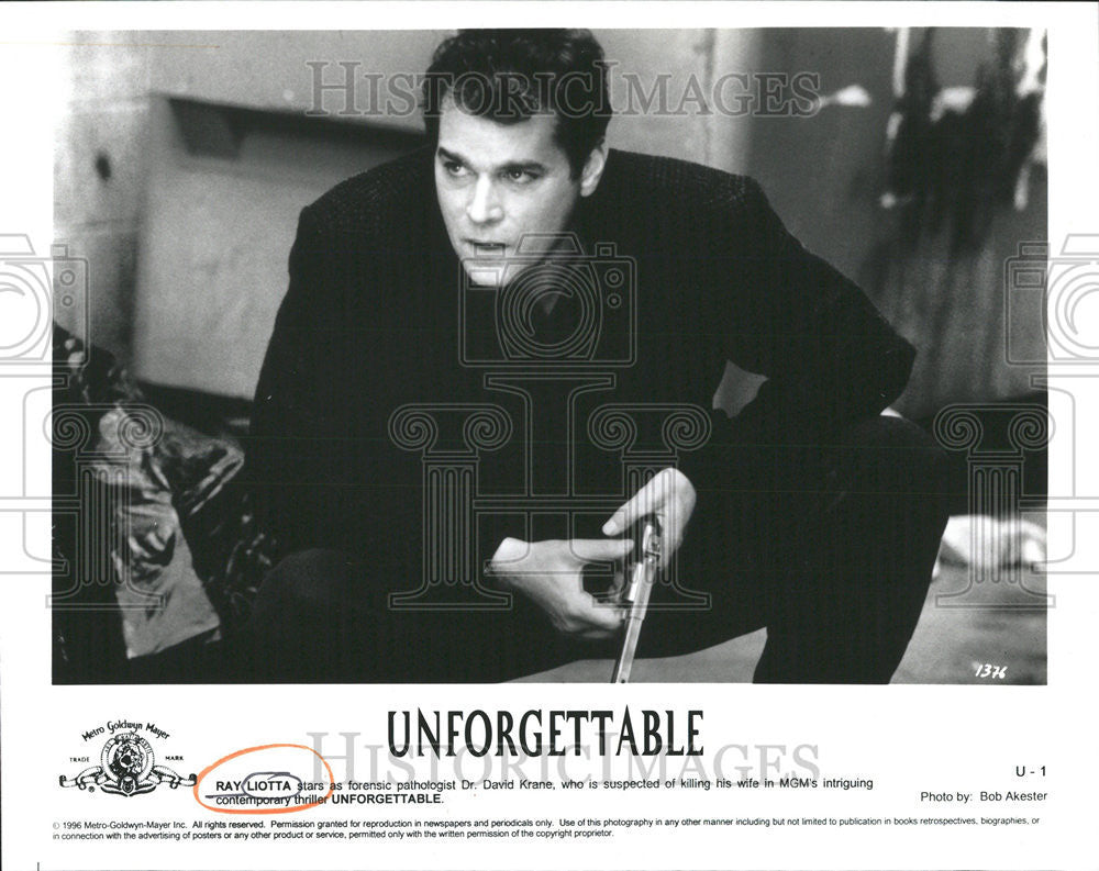 Press Photo Dr David Krane Ray Liotta Unforgettable  Thriller MGM Pathologist - Historic Images