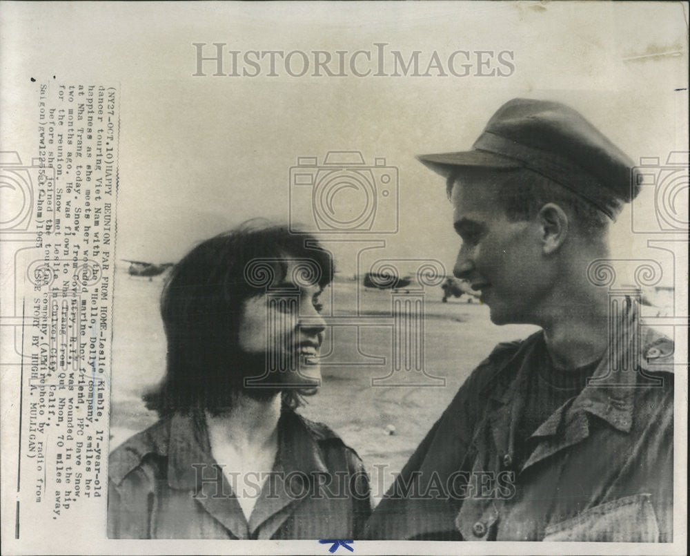 1965 Press Photo PFC Dave Snow Marine Soldier Nha Trang - Historic Images