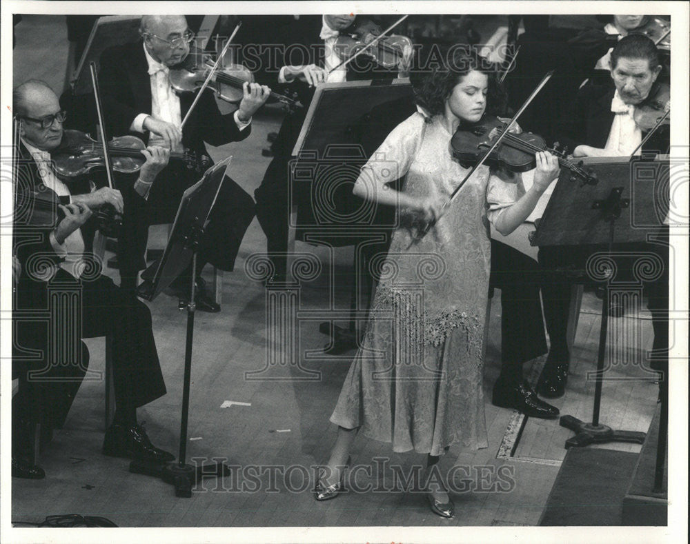 1986 Press Photo Isabella Lippi Sr Div Ill Young Performers Competition winner - Historic Images