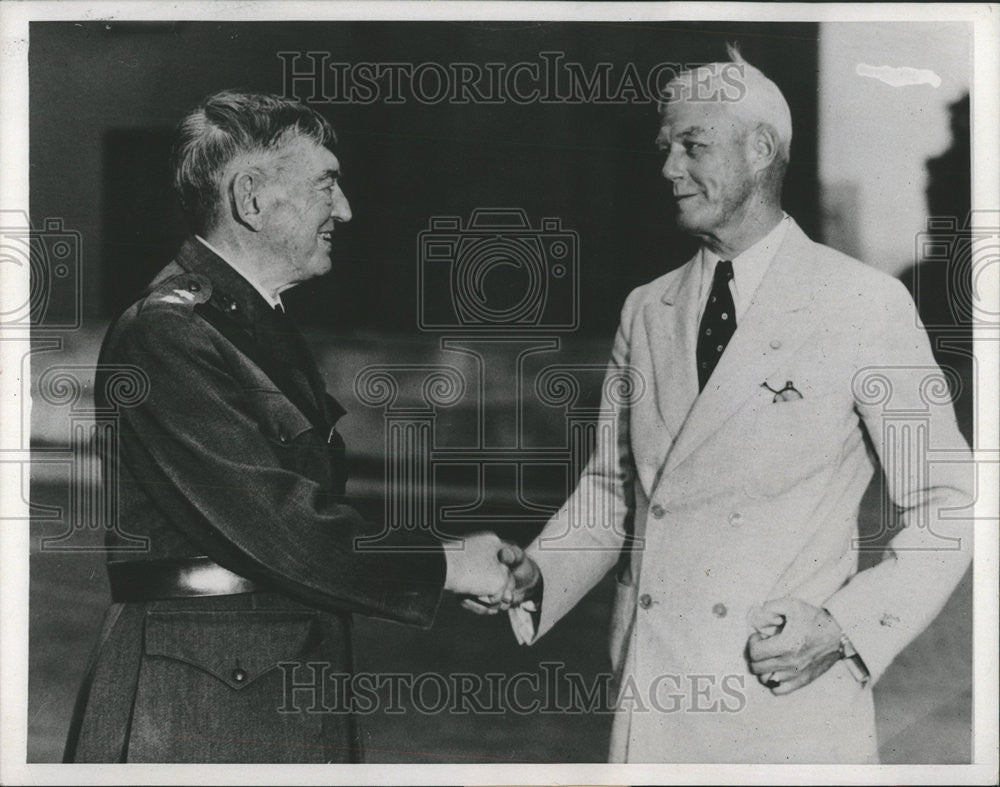 1937 Press Photo Major General John Archer Le Jejune Virginia Militarily - Historic Images