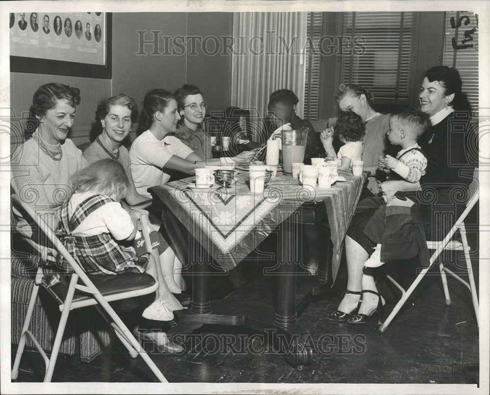 1956 Press Photo Mrs Donald Laird, Mrs Robert McDougal - Historic Images