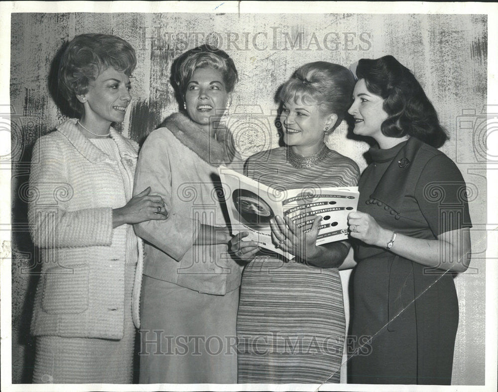 1964 Press Photo Norma Lake LaVerne Carter Jere Price Bobbie Shaler Bowler - Historic Images