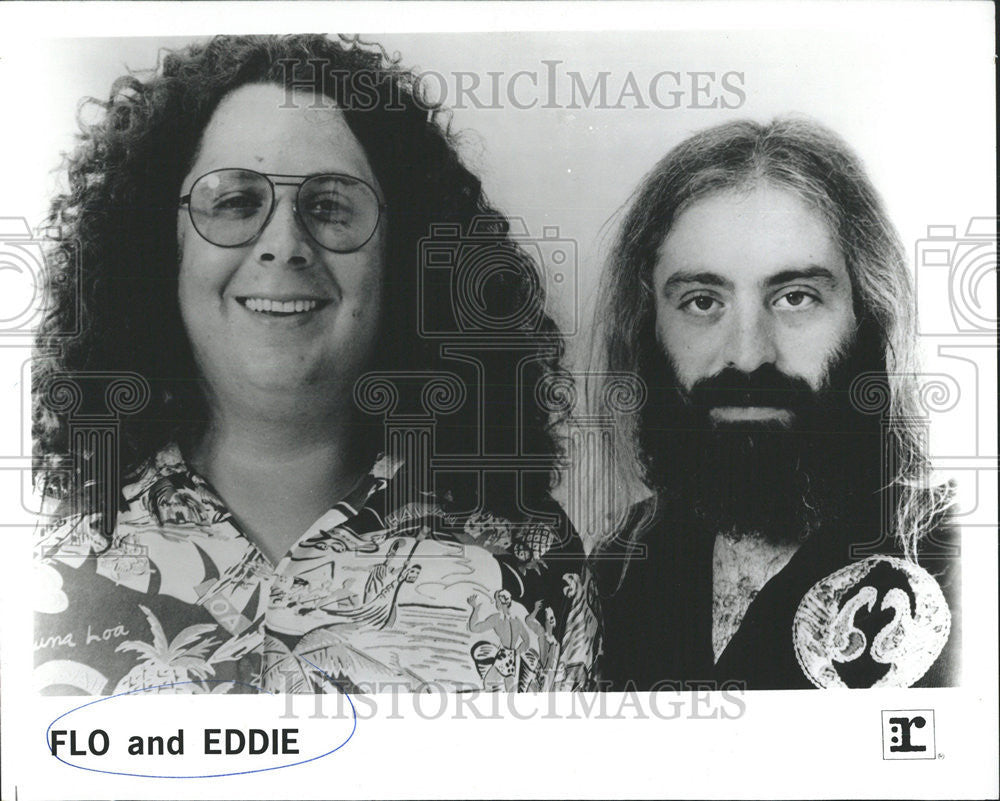 1973 Press Photo Flo Eddie Comedic Musical Duo - Historic Images