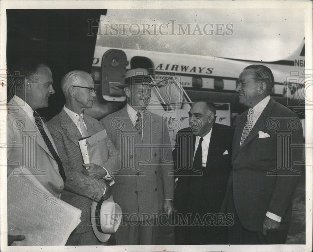 1954 Press Photo John Knight Editor Publisher Chicago Daily News Pan American - Historic Images