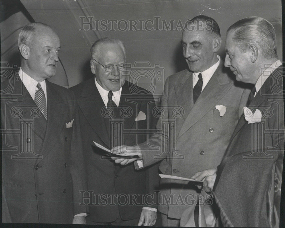 1945 Press Photo Address English Speak Union Orchestra Hall Night John Knight - Historic Images