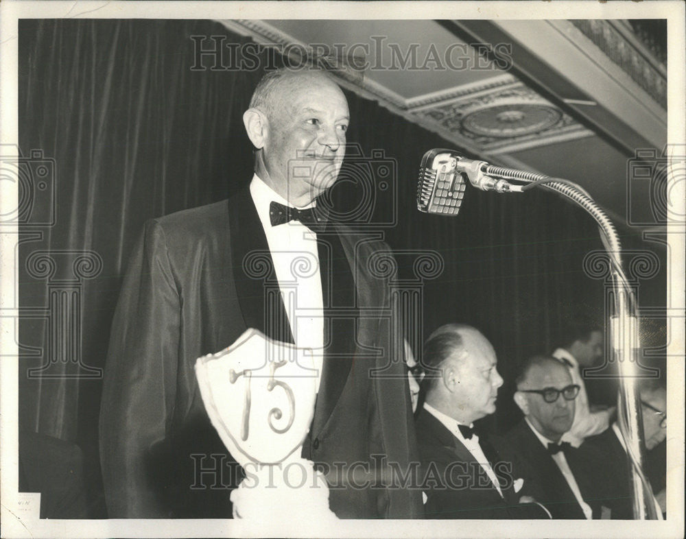 1960 Press Photo John S. Knight/75th Anniversary/Inland Press/Illinois - Historic Images