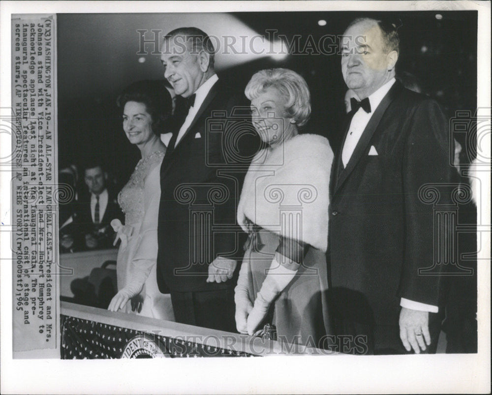 1965 Press Photo Hubert Humphrey Vice President - Historic Images