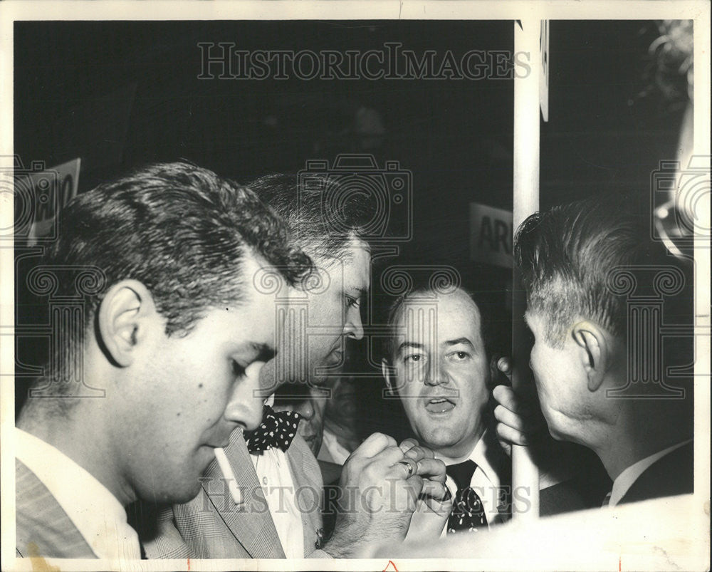 1964 Press Photo Humphrey ballot Democratic National Convention Chicago Mennen - Historic Images