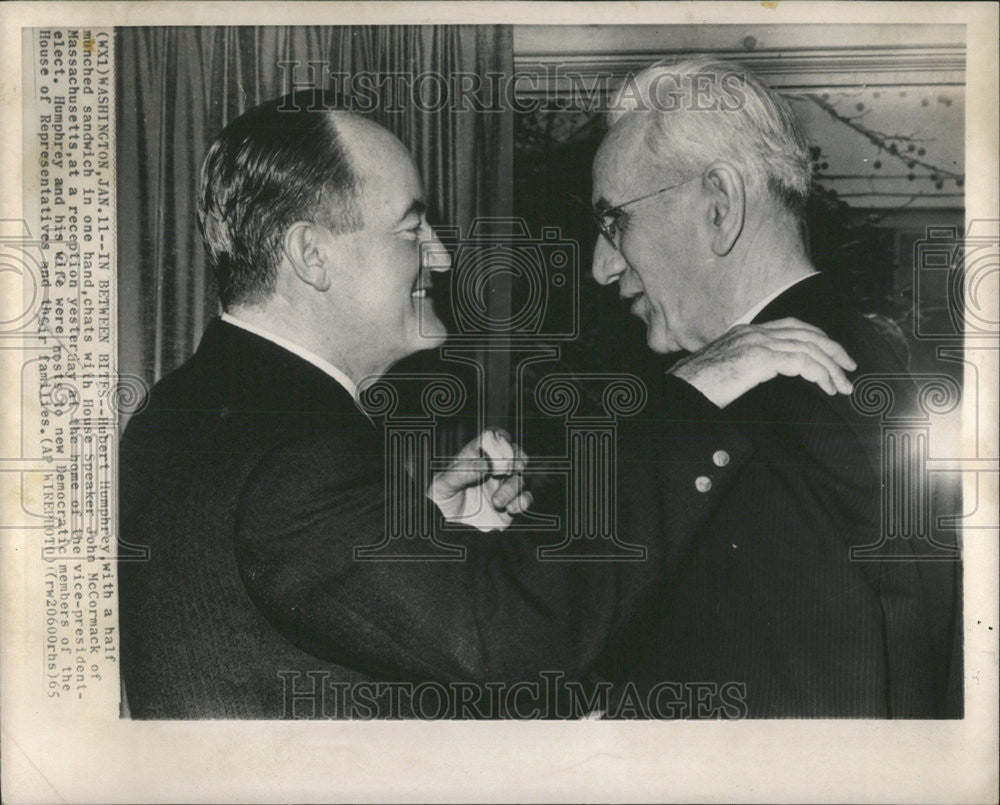 1965 Press Photo Hubert Humphrey Vice President - Historic Images