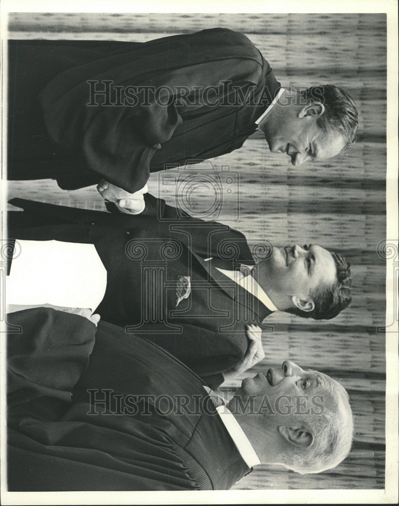 1966 Press Photo LORD KILBRANDON JUDE CAMPBELL DAN WARD JUDGE WILLIAM CAMPBELL - Historic Images