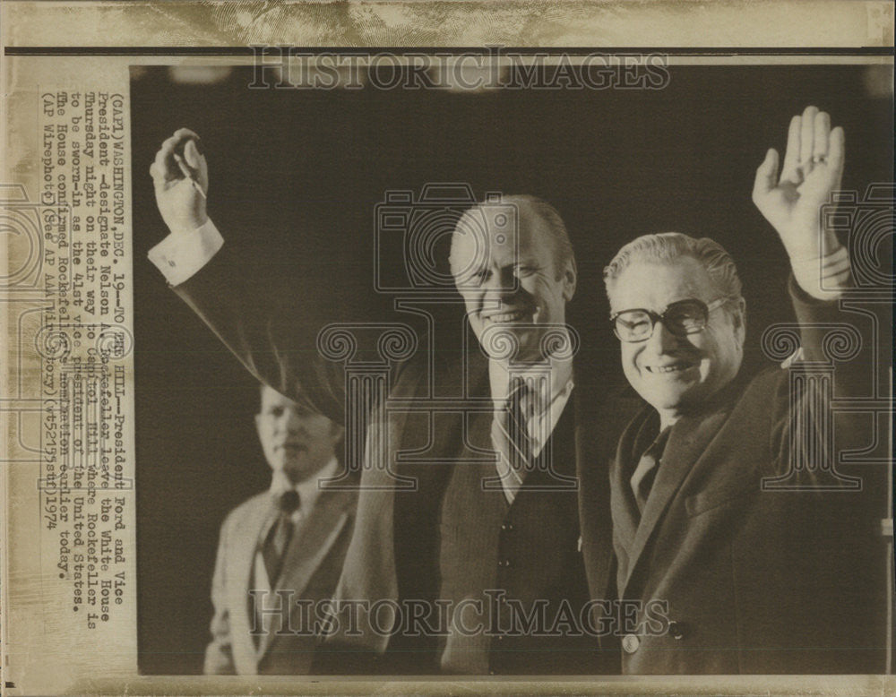 1974 Press Photo President Gerald Rudolph Ford Politician - Historic Images