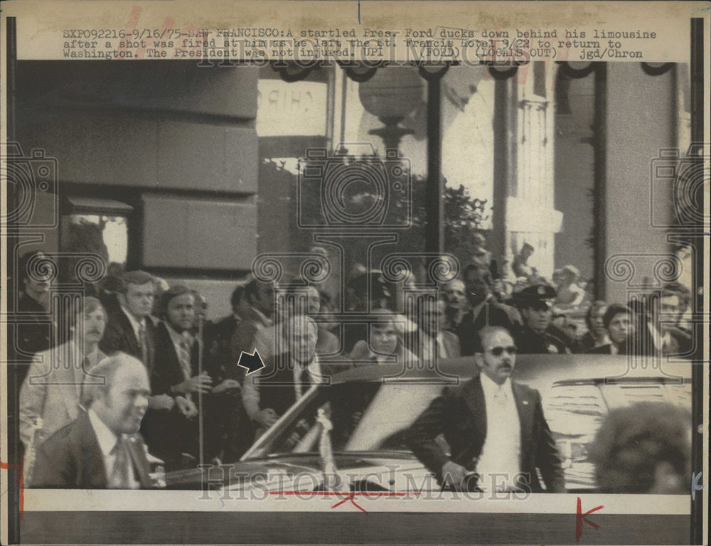 1975 Press Photo Gerald Ford President - Historic Images