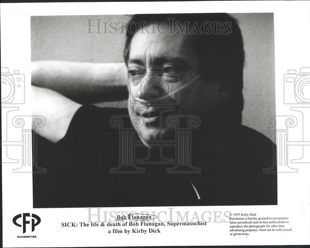 Press Photo Bob Flanagan American artist comic Poet Writer Musician Kirby Dick - Historic Images