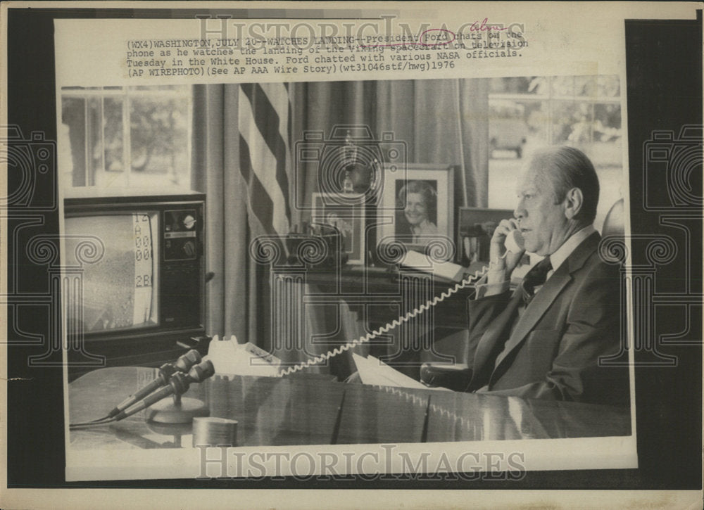 1976 Press Photo Gerald Ford President - Historic Images