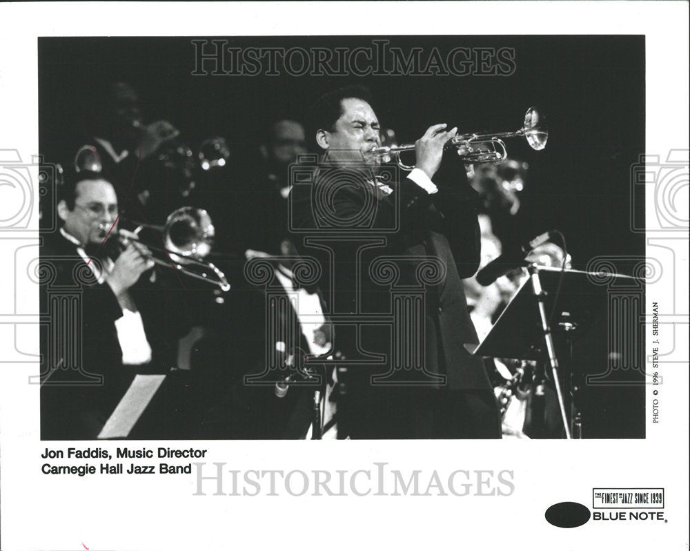 1996 Press Photo Trumpeter Jon Jazz Band Carnegie Dizzy Gillespie Carnegie Hall - Historic Images