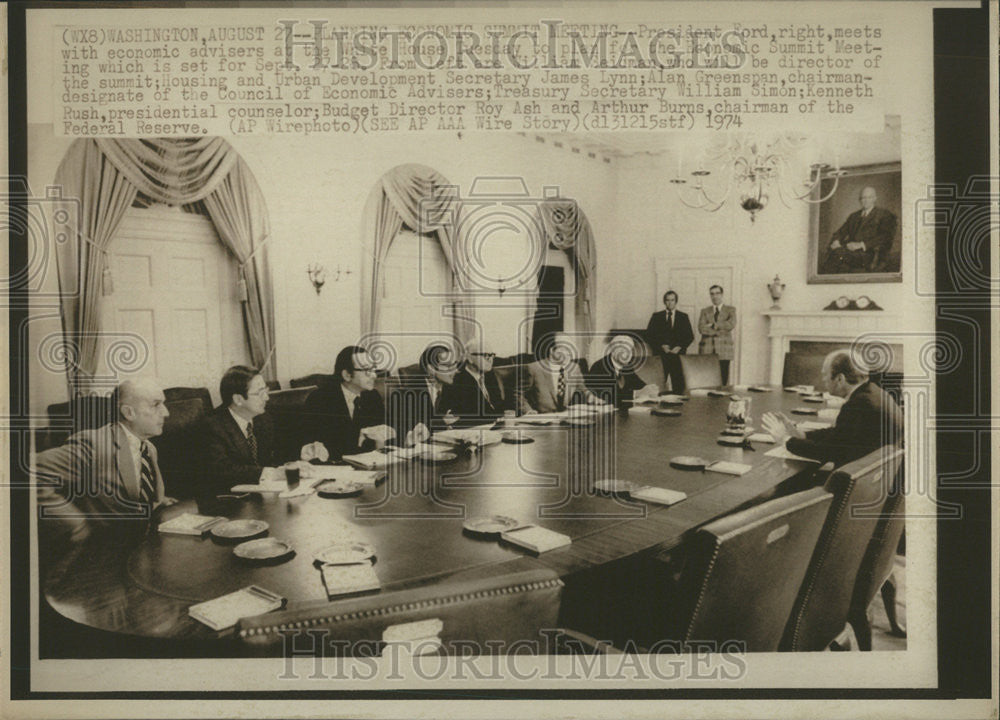 1974 Press Photo President Gerald R Ford United States Politician - Historic Images