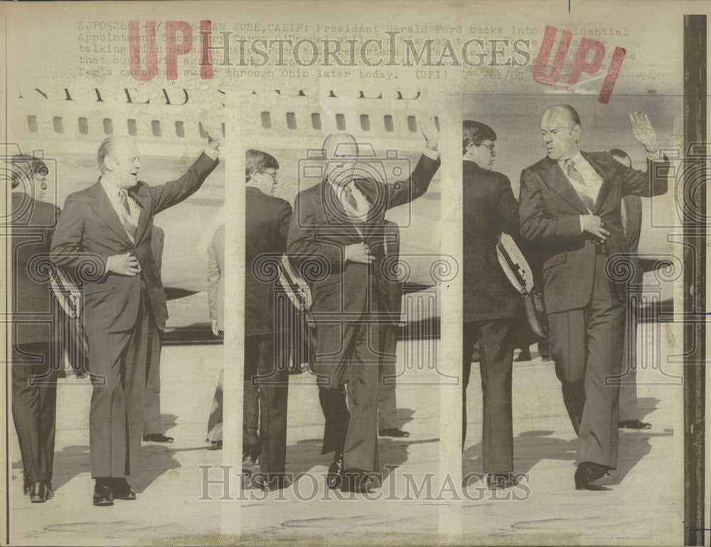 1976 Press Photo Gerald Rudolph Ford President United States Amendment Richard - Historic Images