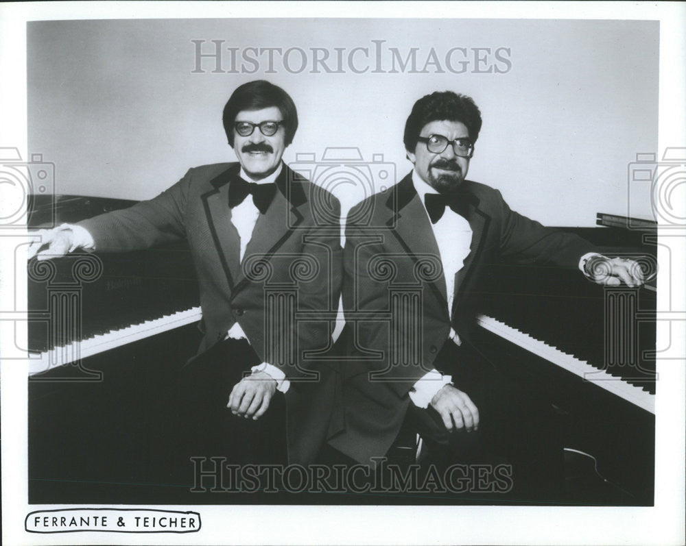 1980 Press Photo Ferrante &amp; Teicher Piano Players Movie Soundtracks Show Tunes - Historic Images