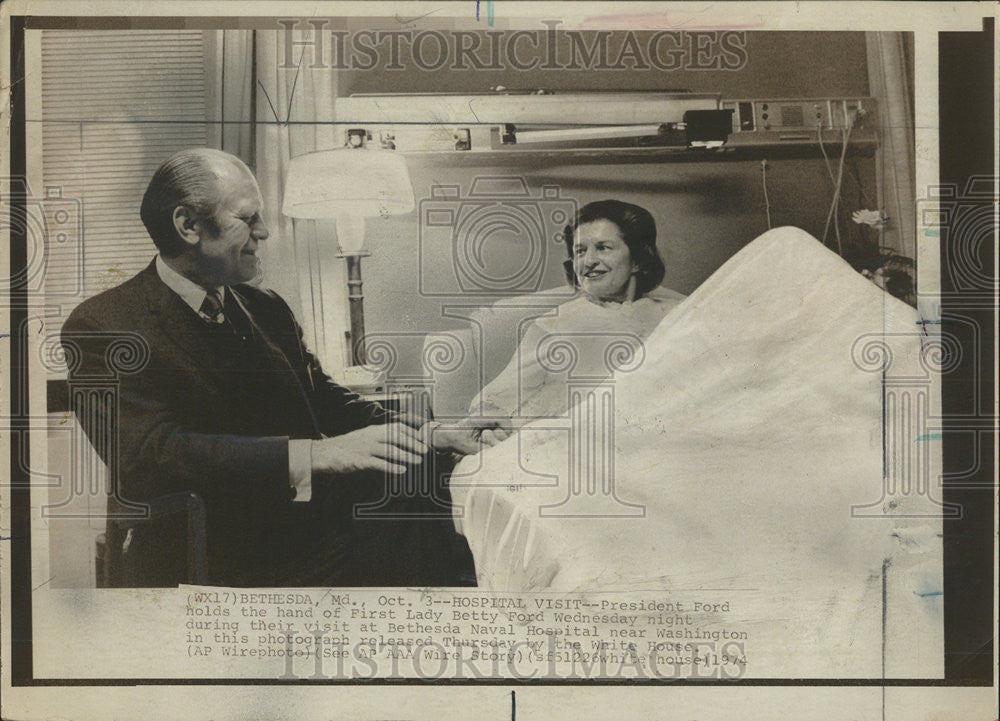 1975 Press Photo First Lady Betty Ford - Historic Images