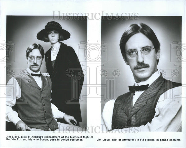 1986 Press Photo Jim Lloyd American Pilot Avioation Pioneer - Historic ...