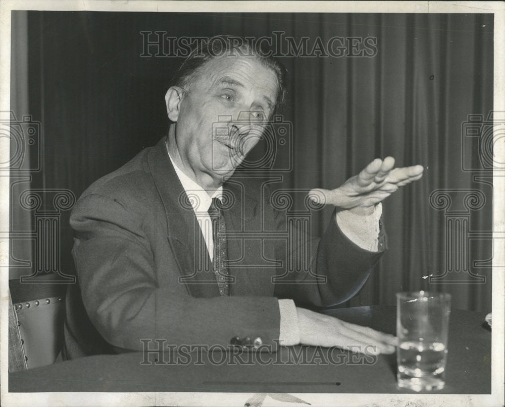 1956 Press Photo Berl Locker labor Zionist leader Israel Parliament member - Historic Images