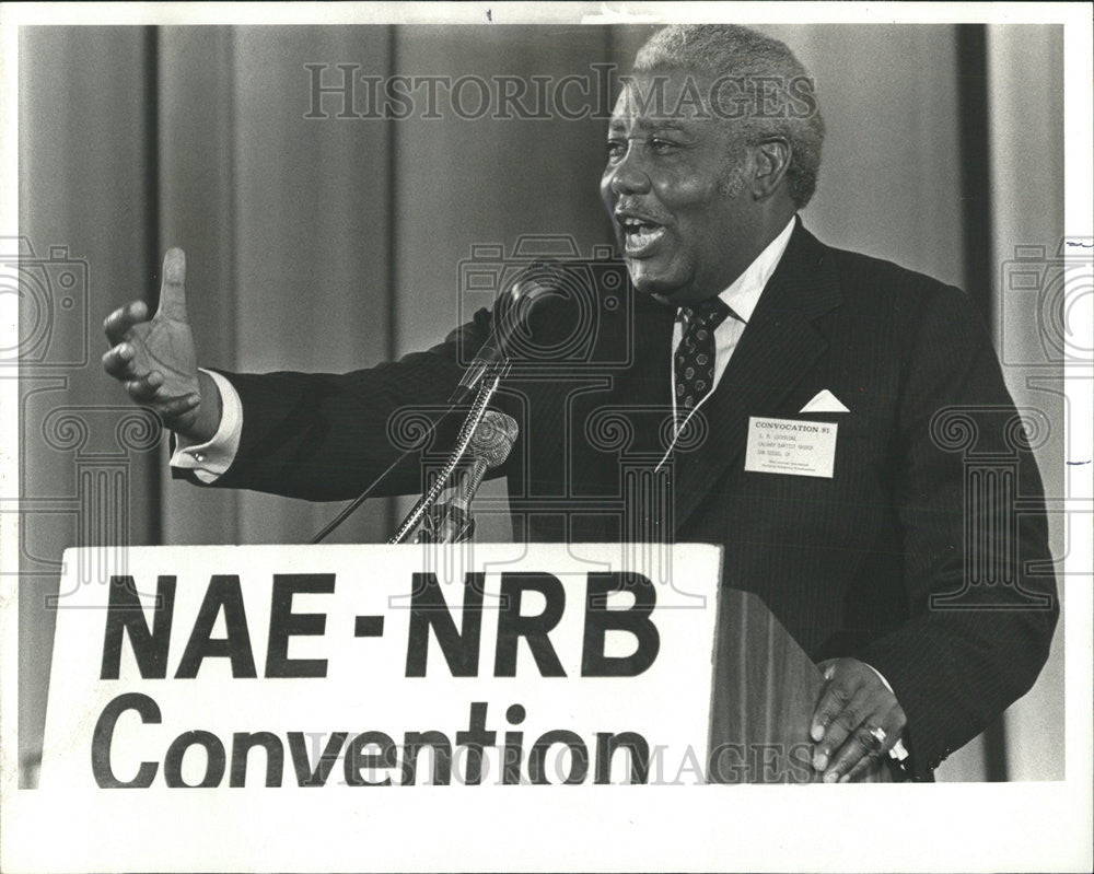 1981 Press Photo Dr. Jerry Falwell Congressional Breakfast and  the convention - Historic Images