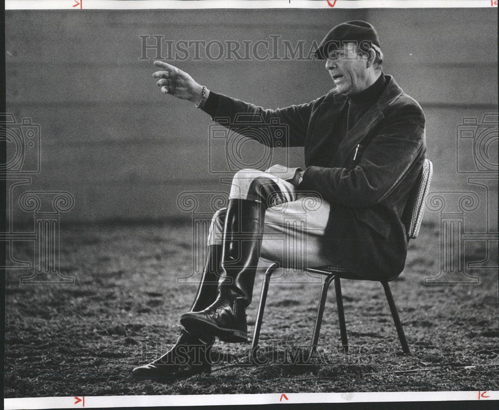 1977 Press Photo Col Bengt Jungquist Olympic dressage coach make rider - Historic Images