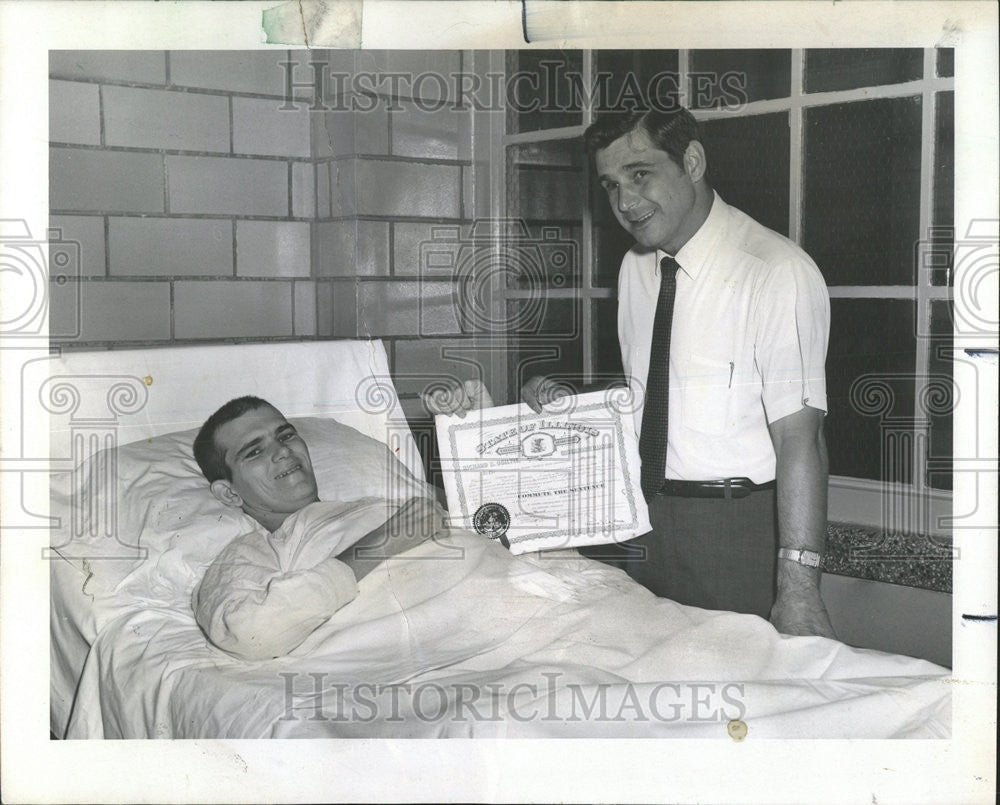 1970 Press Photo Clifford Locker Prison perhaps cancer George Stamper Giorgi - Historic Images