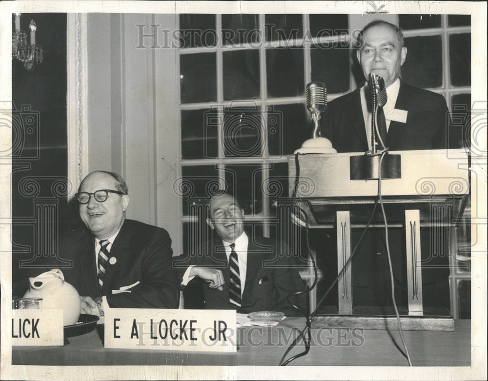 1961 Press Photo Edwin A. Locke Jr. ( Dr. William Yandell and Dr. Elliot - Historic Images