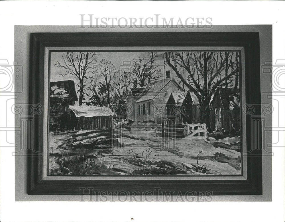 1976 Press Photo Nick Livingston artist - Historic Images