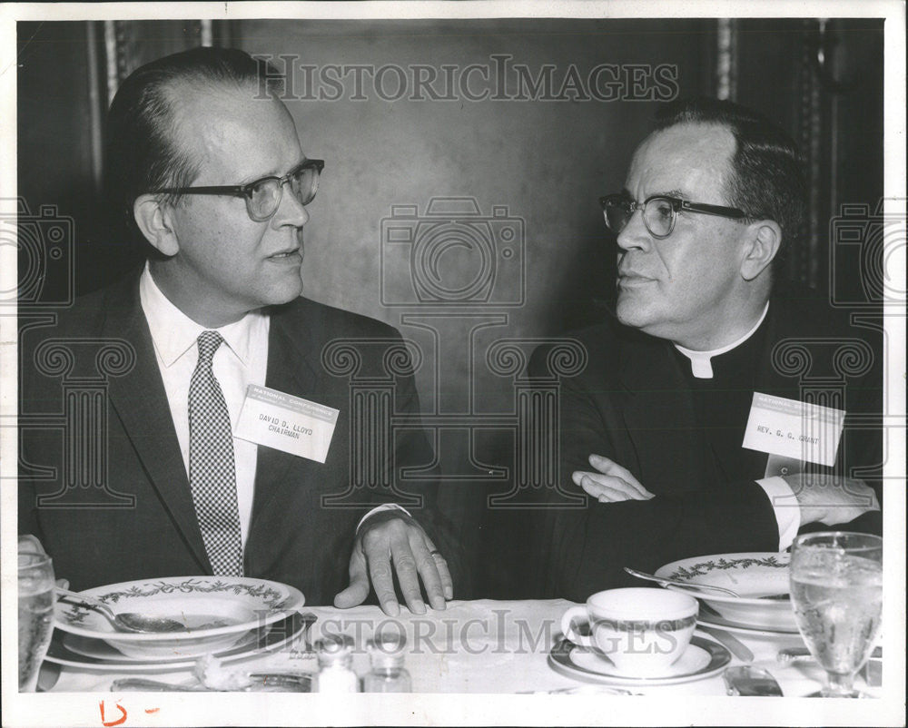 1962 Press Photo Palmer House David Lloyd conference chairman attorney day - Historic Images