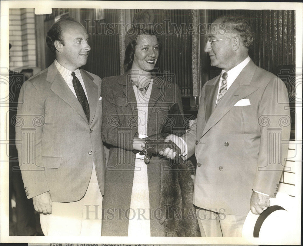 1939 Press Photo Andre Kostelanetz President Chicago Federation - Historic Images