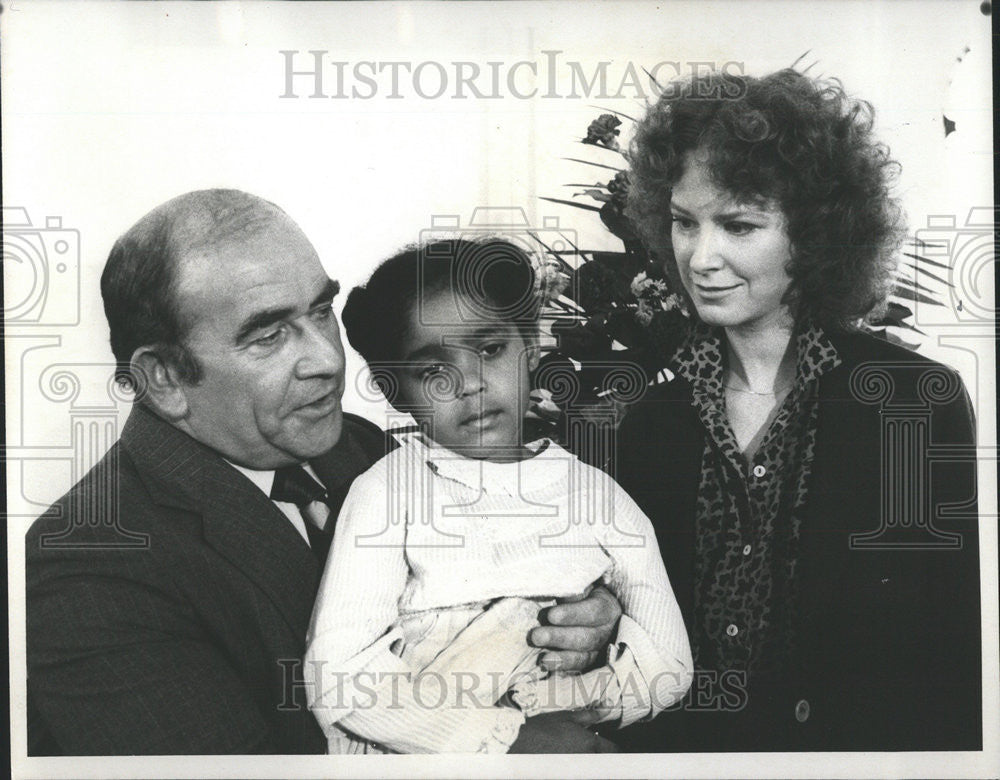 1978 Press Photo Alene Wilson Ed Anser Lou Grant Linda Kelsey Billie Newman - Historic Images