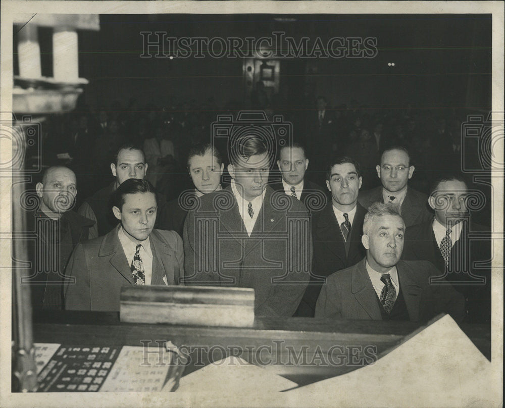 1946 Press Photo George Kotalik Oliver Johnson Street Car Company Atty Tavlin - Historic Images