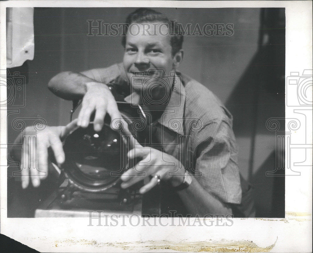 1954 Press Photo Robert Kotalik Sun Times Photographer - Historic Images