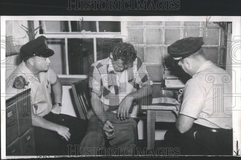 1960 Press Photo Frank Kotalik Oak Park Centralia Police Shoot Estrange Wife - Historic Images