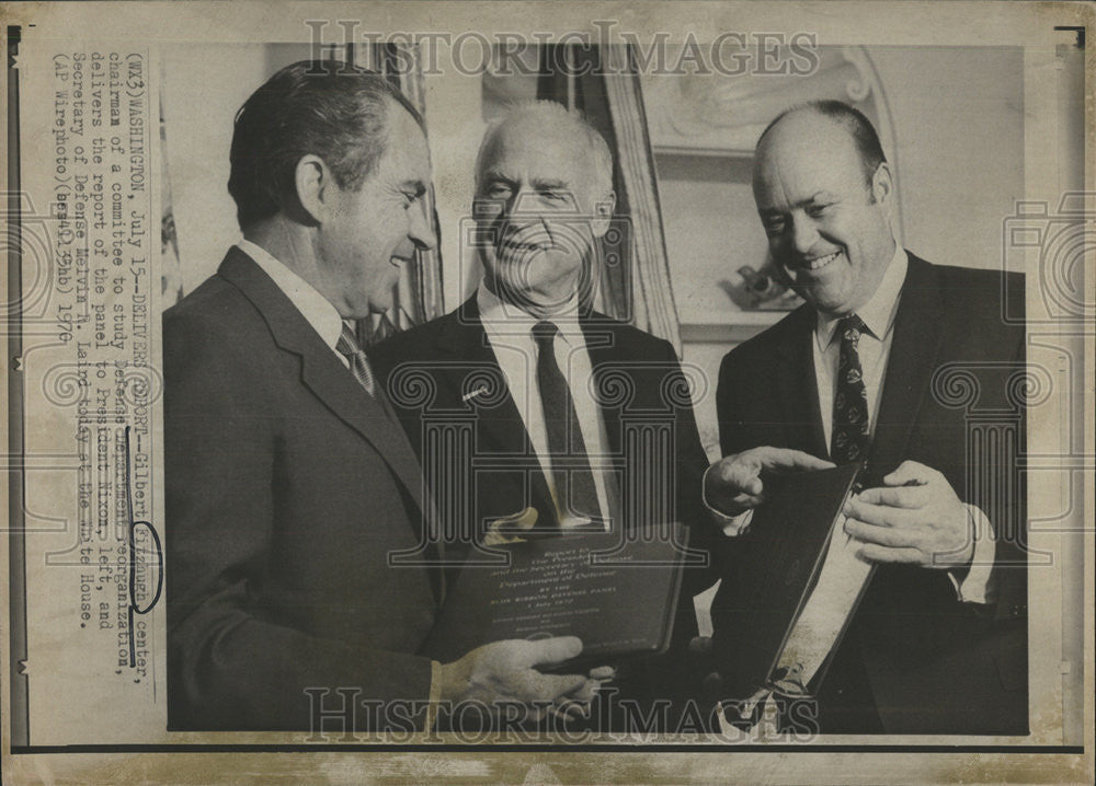 1970 Press Photo Gilbert Fitzhugh Committee Chairman - Historic Images