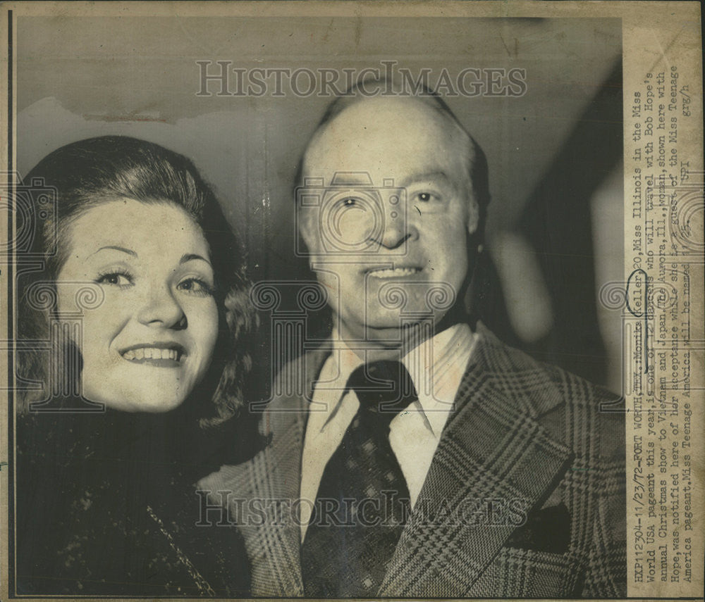 1972 Press Photo Monika Keller Miss World USA Pageant - Historic Images