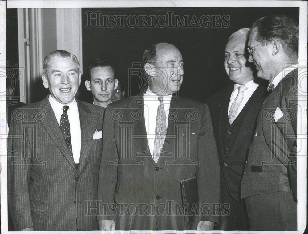 1955 Press Photo Campaign Manager James A Finnegan - Historic Images