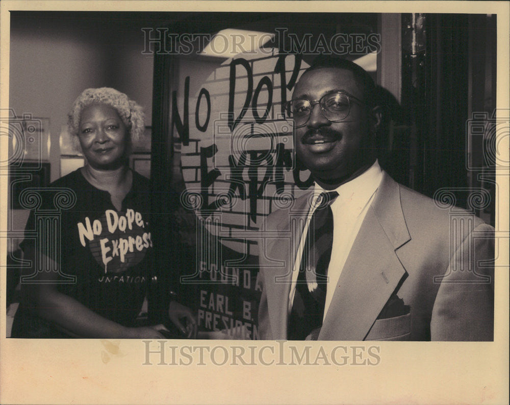 1994 Press Photo Earl King Jimmie Etharidge No Dope Express Foundation - Historic Images